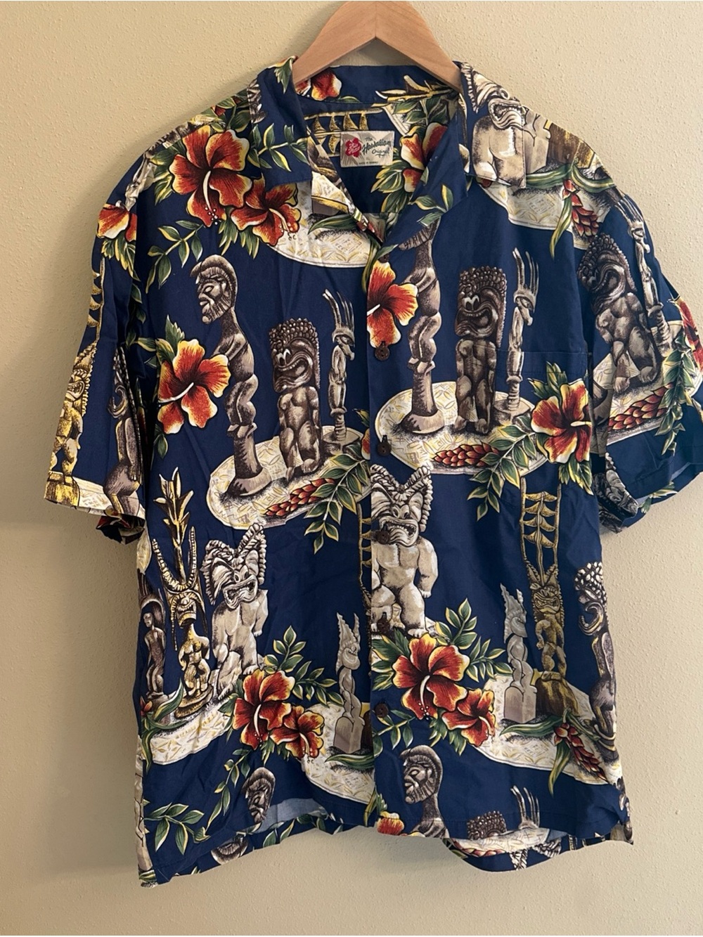 Vtg Hawaiian Original Men’s Short Sleeve Hilo Hatties Size XL Vacation Resort